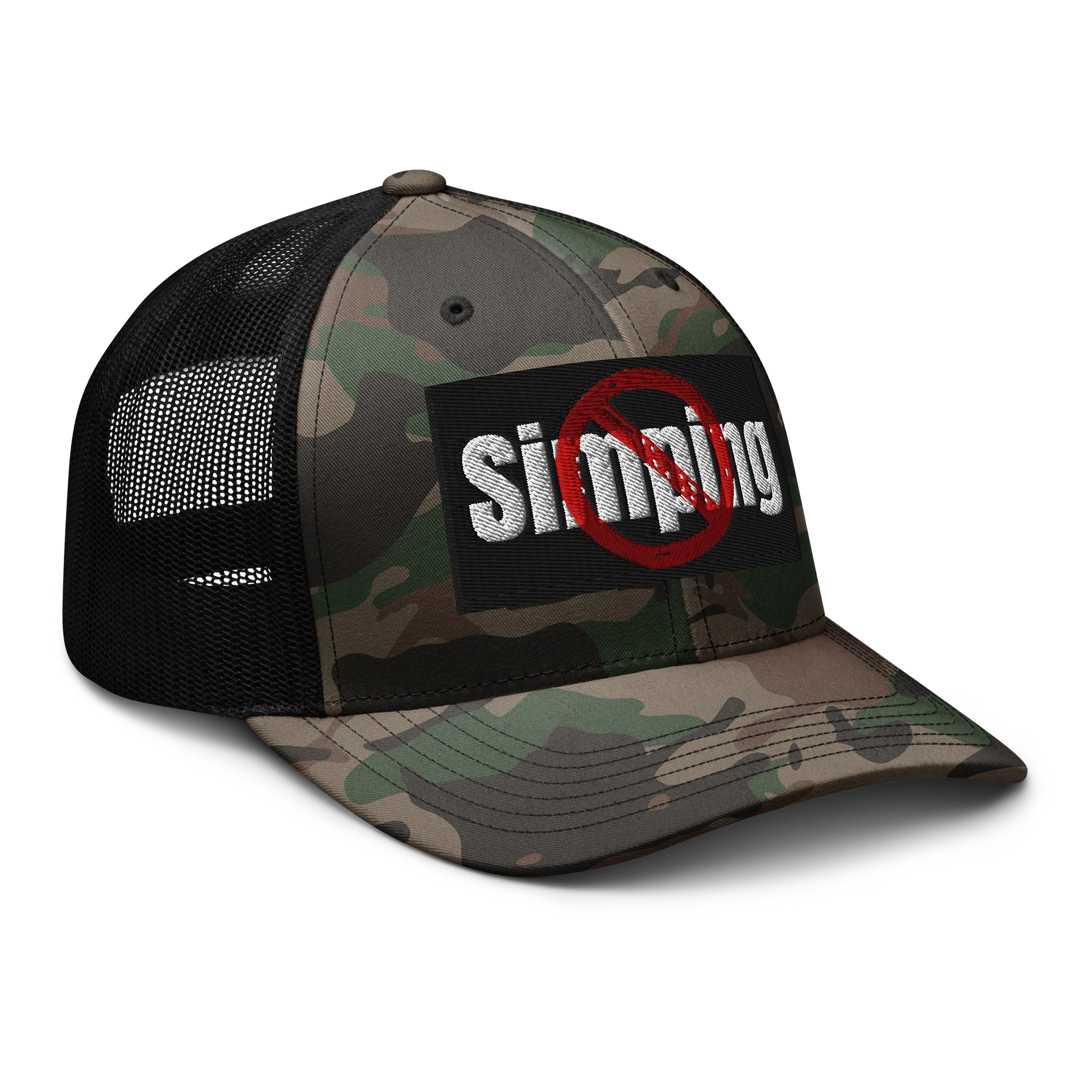 No Simping Camo Hat product image (6)