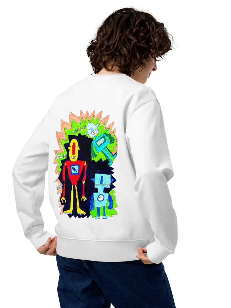 Whimsical Robot Trio Unisex Sweatshirt product image (11)