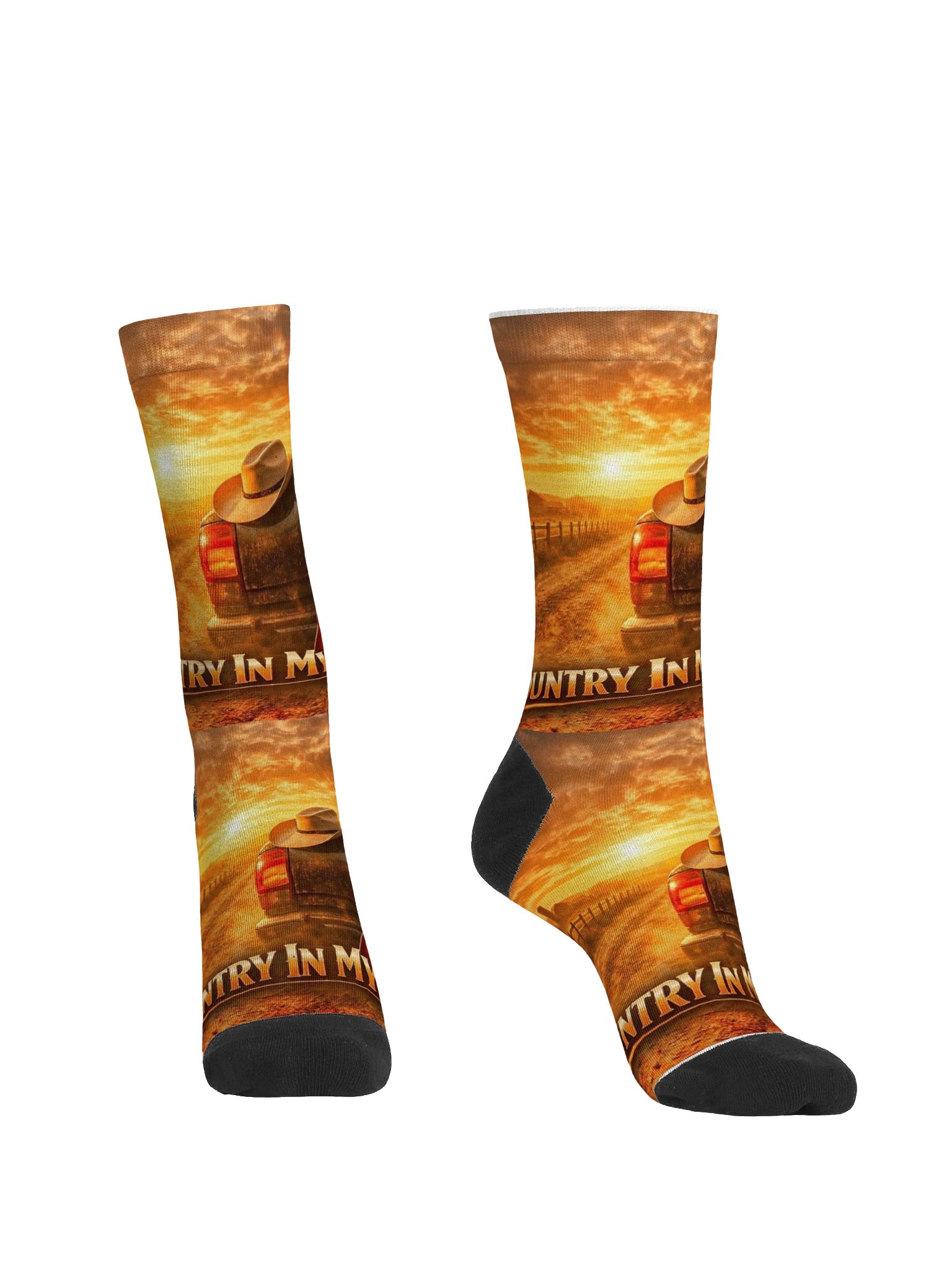 Country In My Blood Sustainable Crew Socks by ZeekFamilyAppeal product image (2)