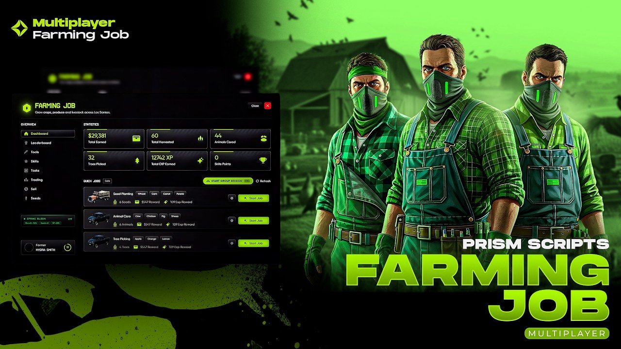 FiveM Advanced Farming | All-In-One Script | [ESX, QBCORE, QBOX] product image (1)