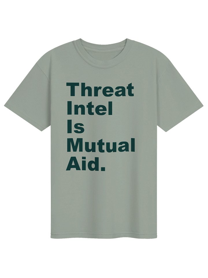 Threat Intel Is Mutual Aid Light Tee product image (1)