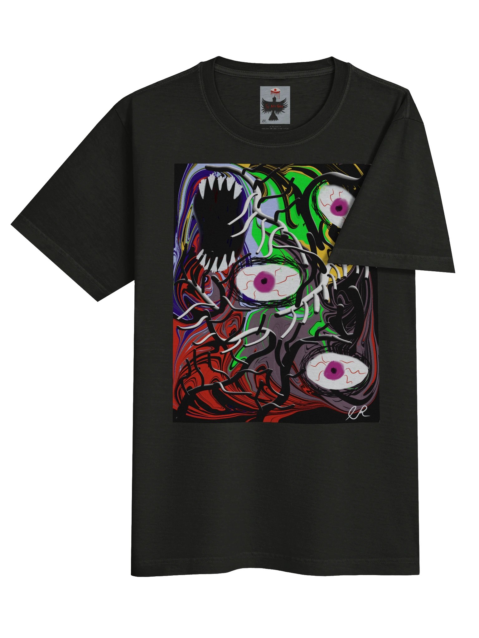 Psychedelic Eyeball Swirl Oversized Tee product image (4)
