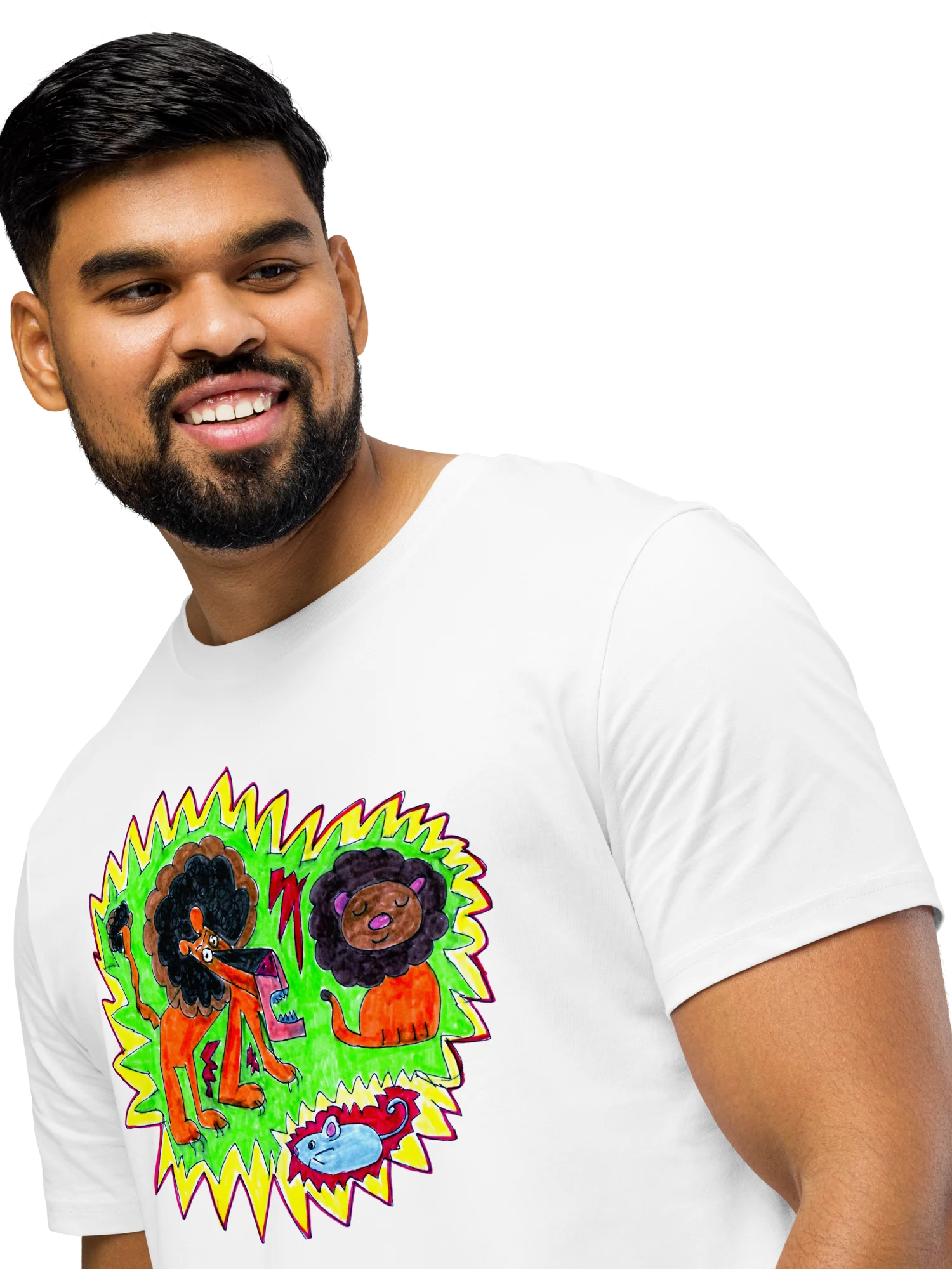 Lively Lions Organic T-Shirt product image (10)