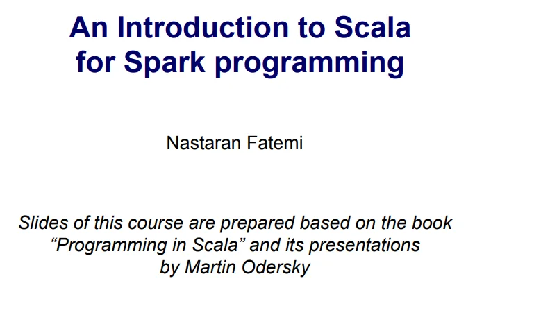 An Introduction to Scala for Spark programming product image (1)