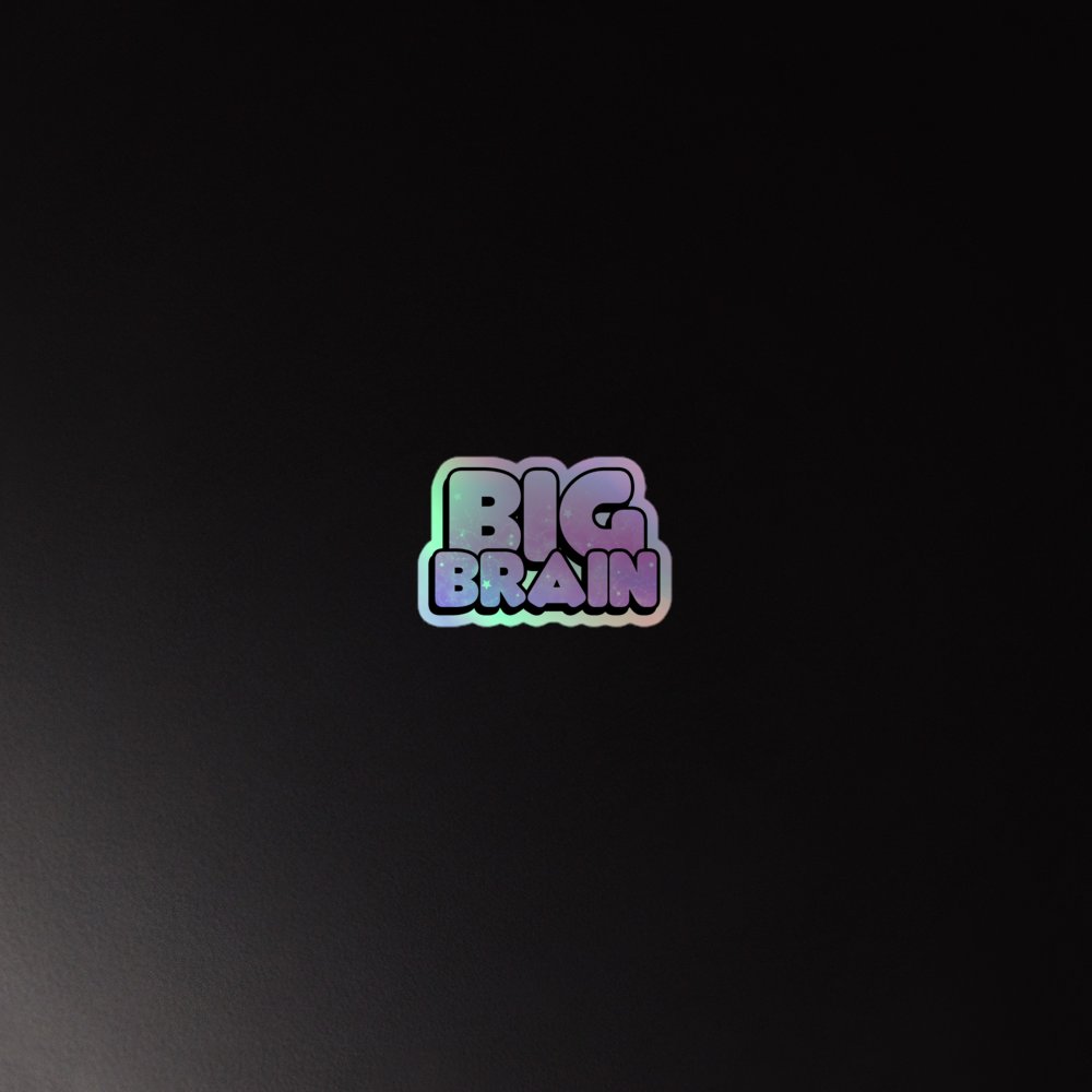 Big Brain Holographic Sticker product image (2)