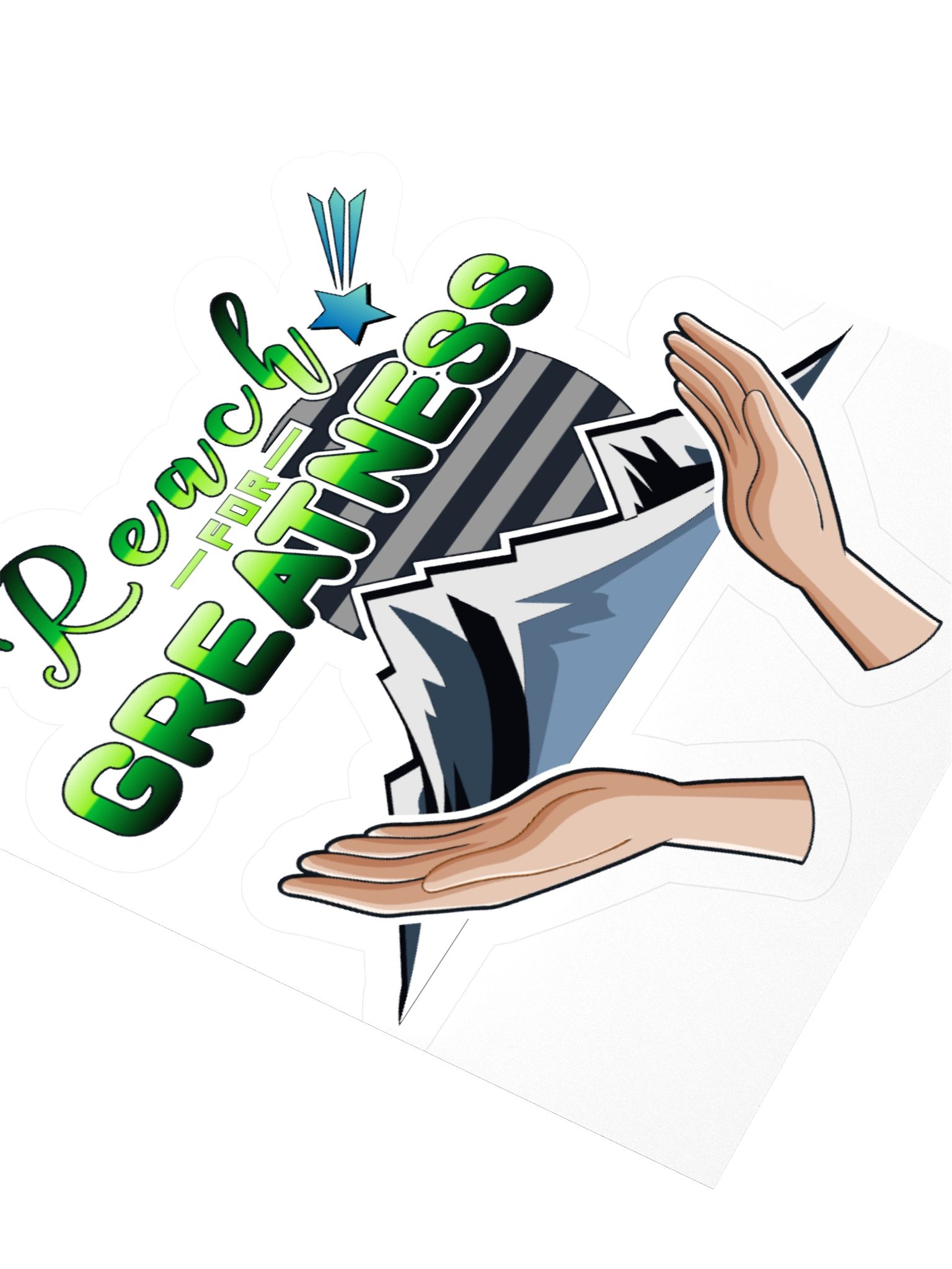 Reach for Greatness Sticker product image (7)