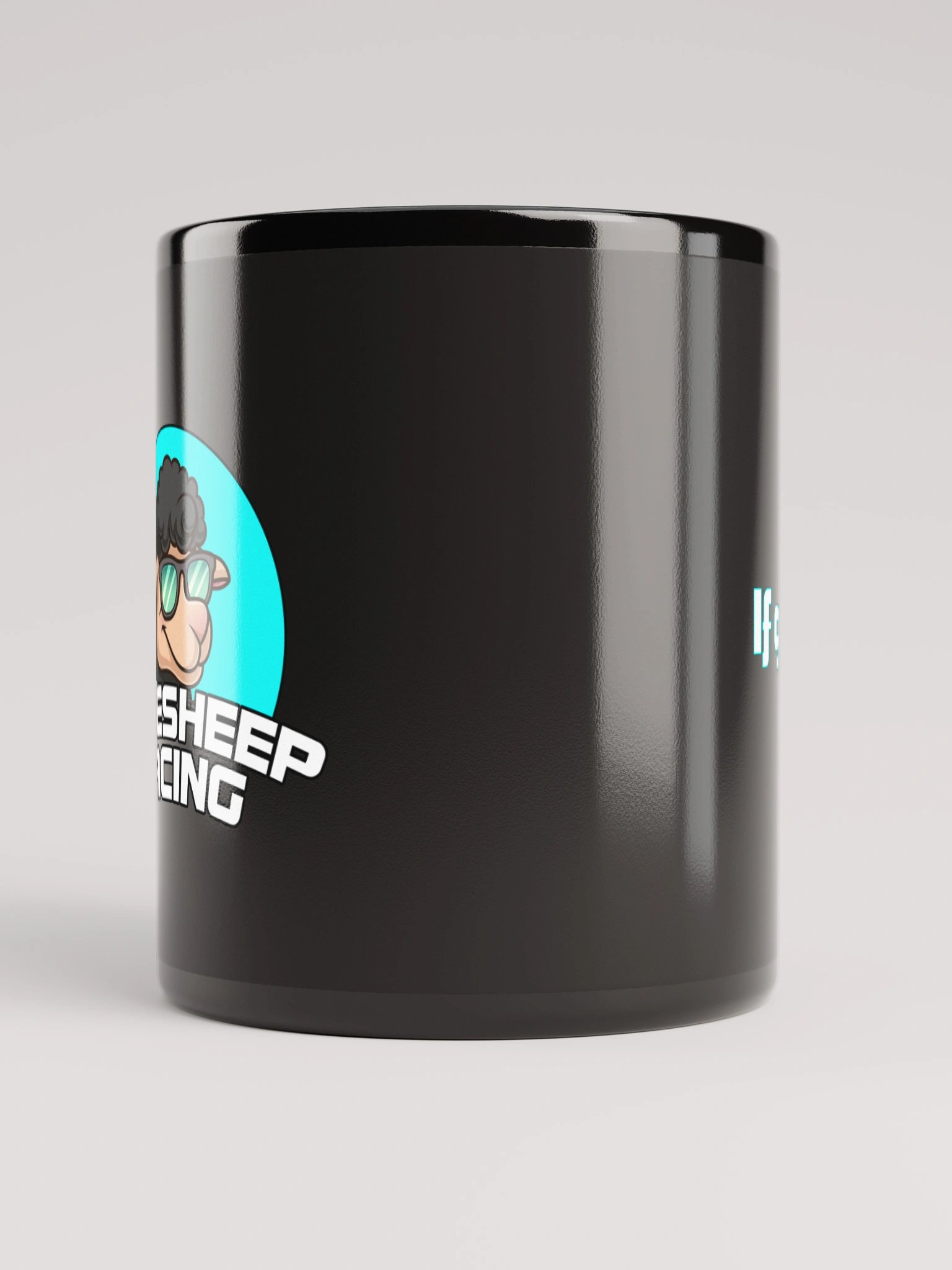 Cool Sheep Black Mug "If gap = car" product image (3)