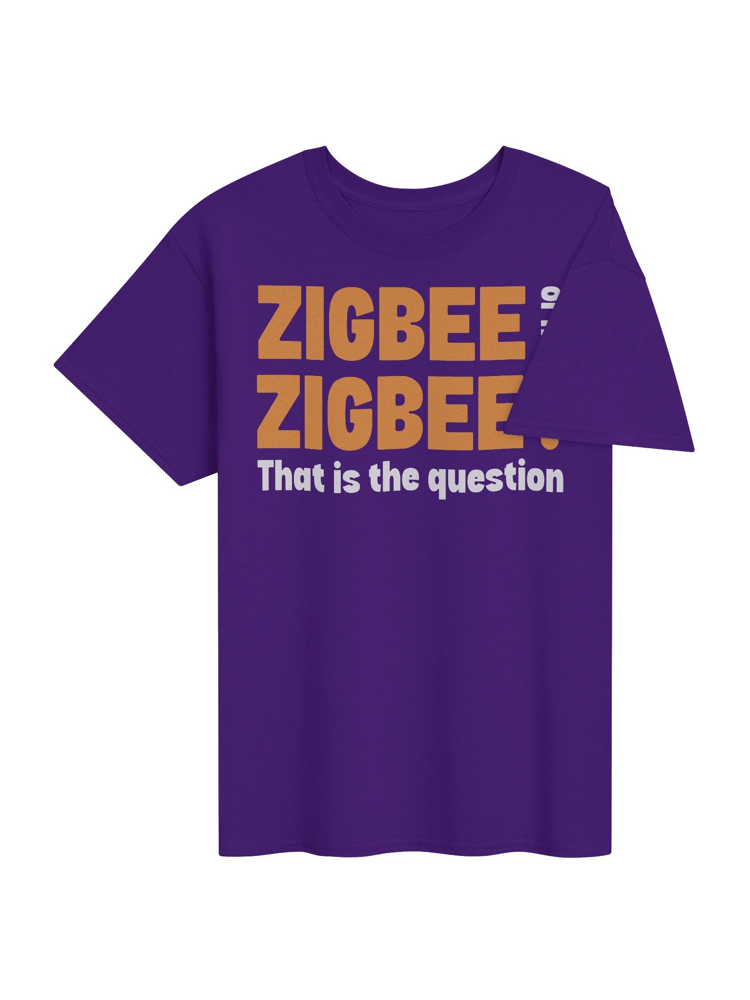 ZIGBEE or Not? Bold Orange Graphic Tee product image (16)