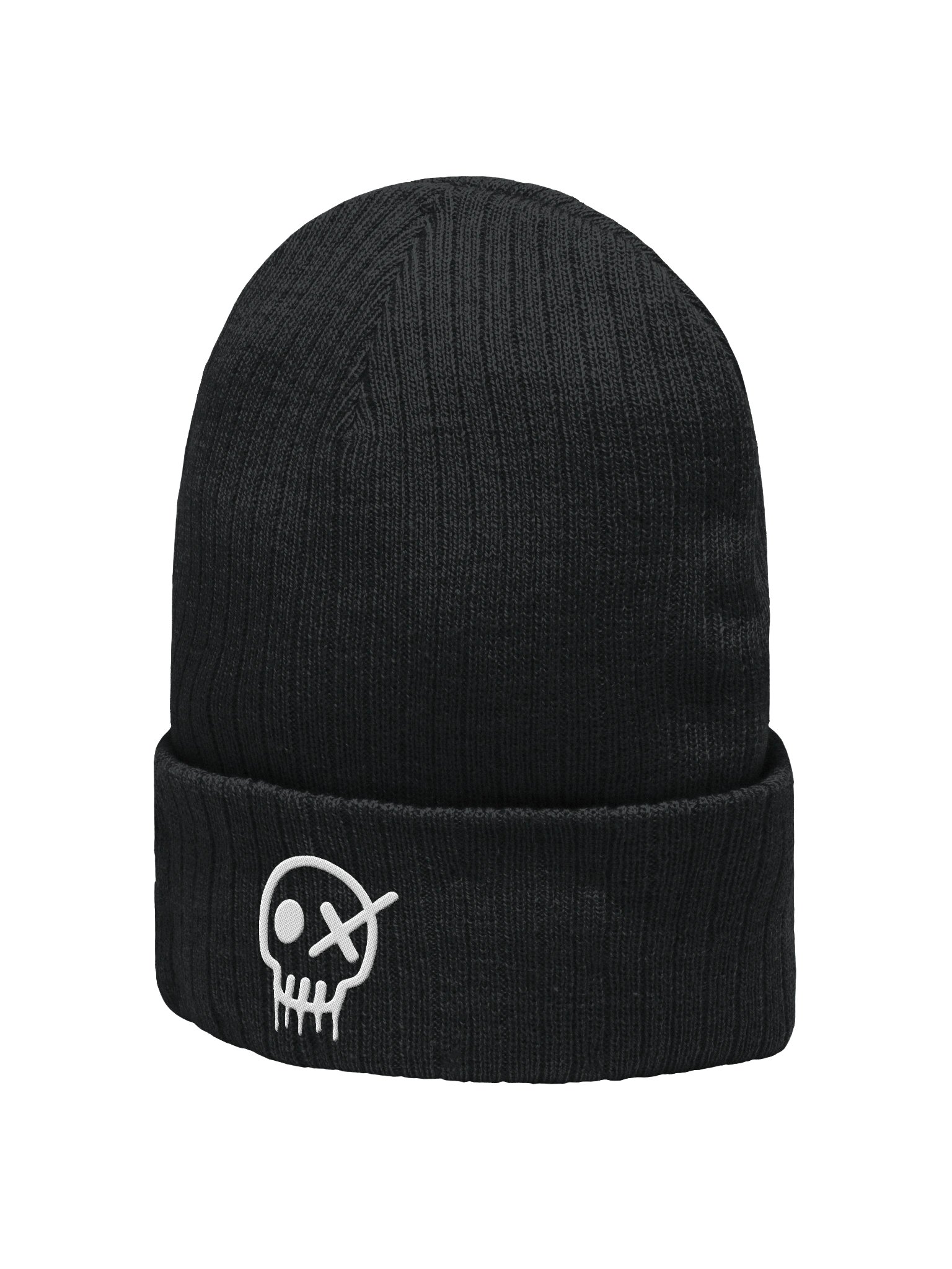 Toxic Skull Ribbed Beanie product image (2)