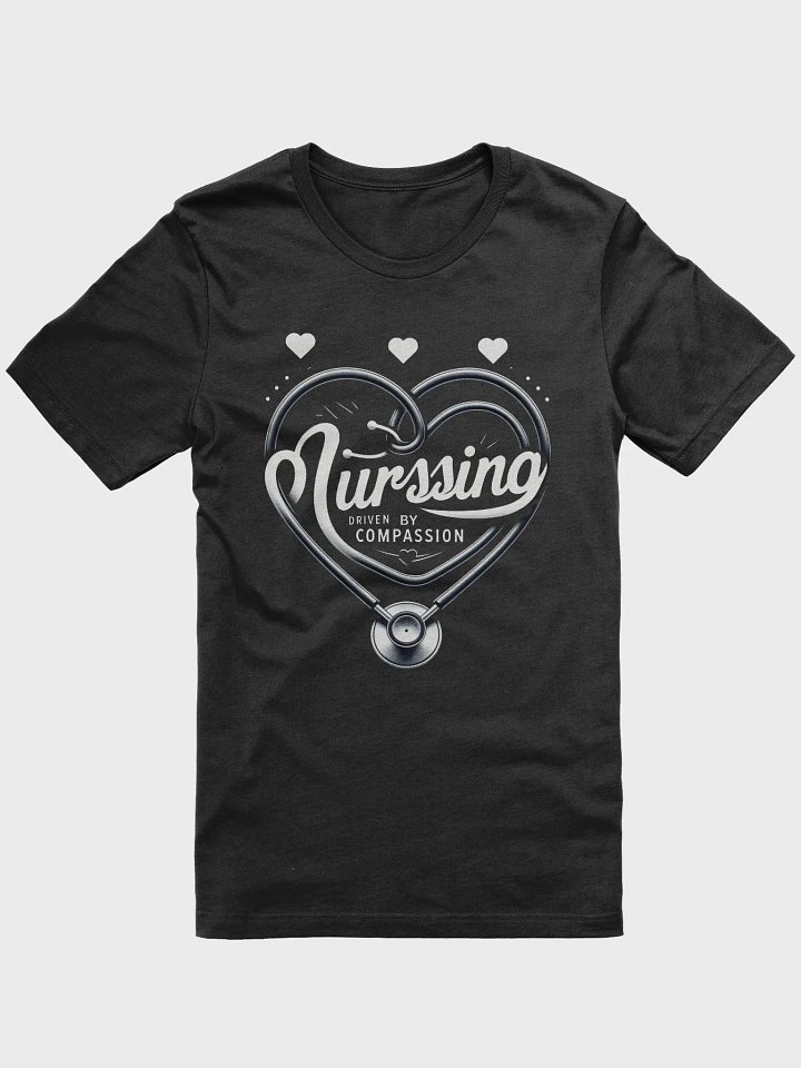 Stethoscope Heart: Nursing Heartbeat Tee product image (3)