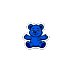 Blue Bear of Sharing Magnet