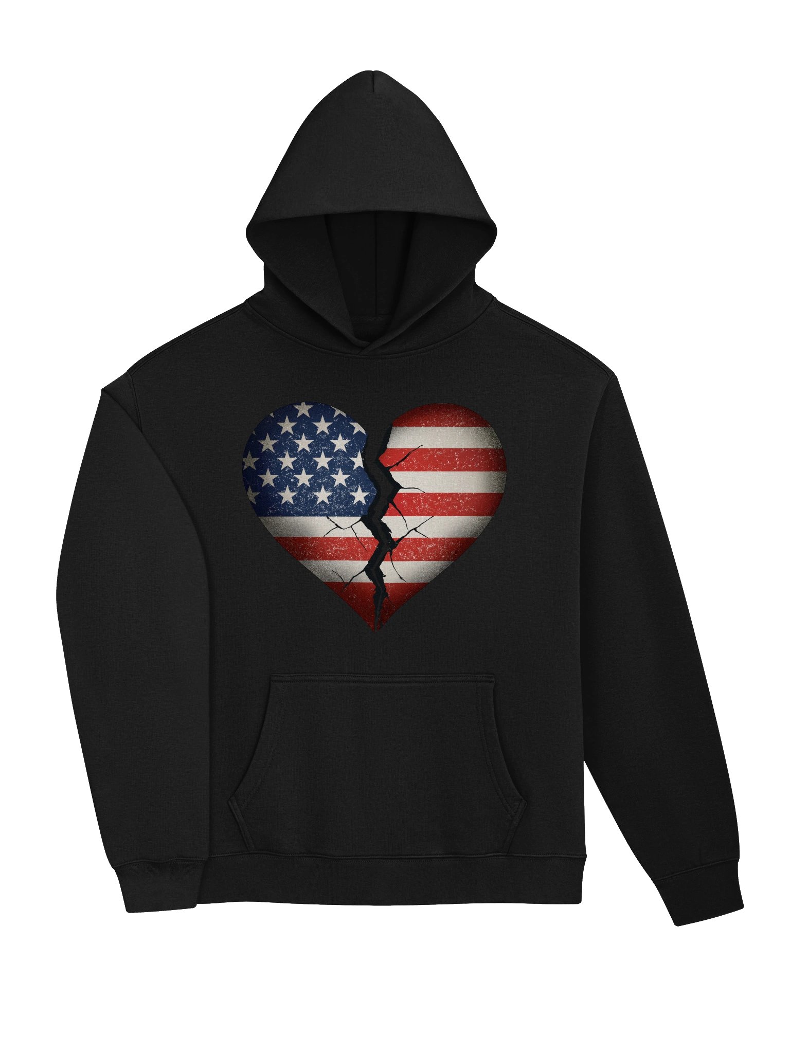 Our Broken USA Premium Oversized Hoodie – Two-Sided Heavyweight Streetwear | Political Statement Apparel product image (3)