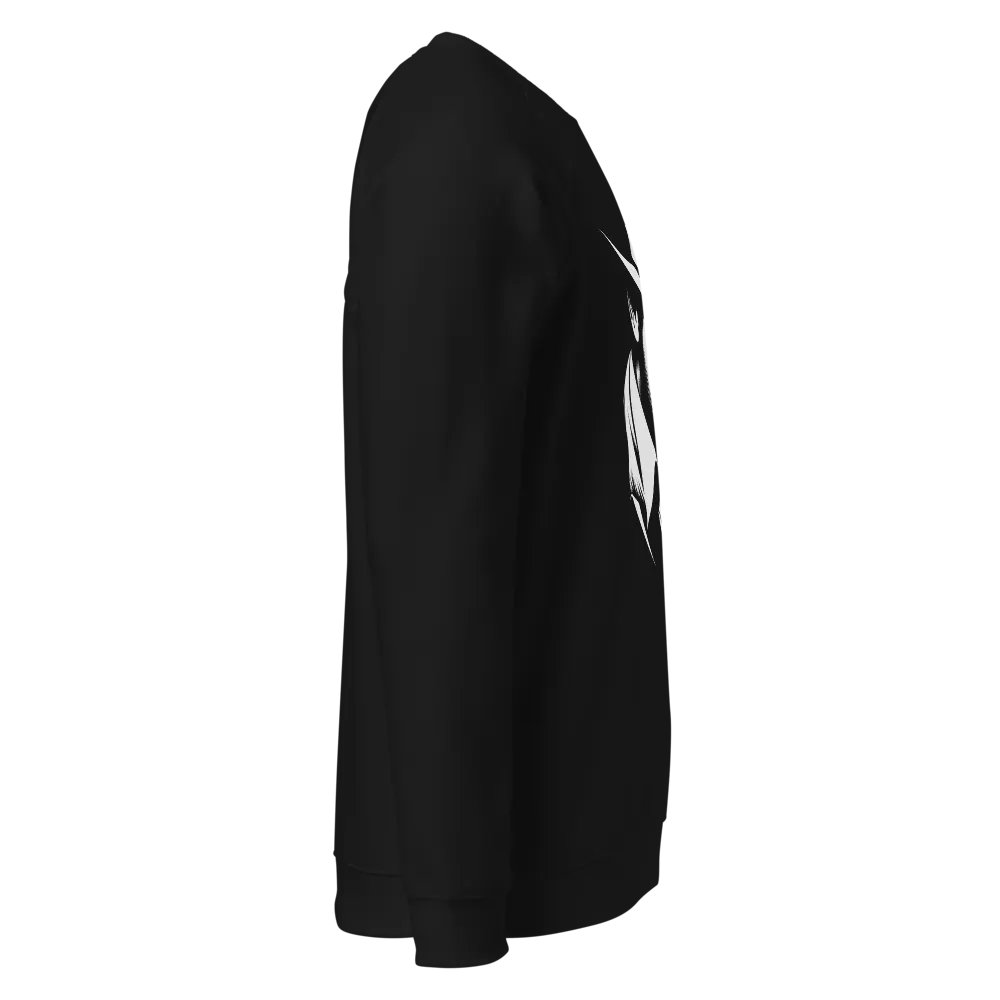 Mysterious Man Hat Illustration Organic Sweatshirt product image (5)