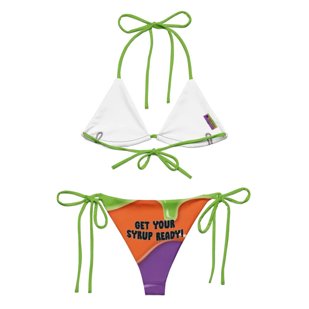 Waffle Time Drippy String Bikini product image (1)