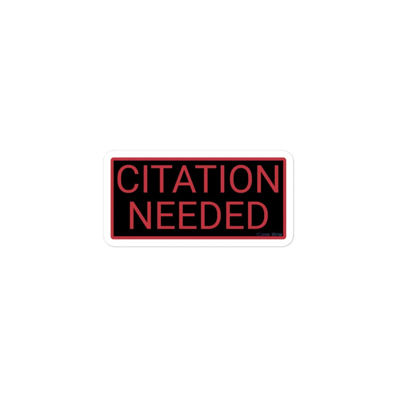 Citation Needed Stickers product image (1)