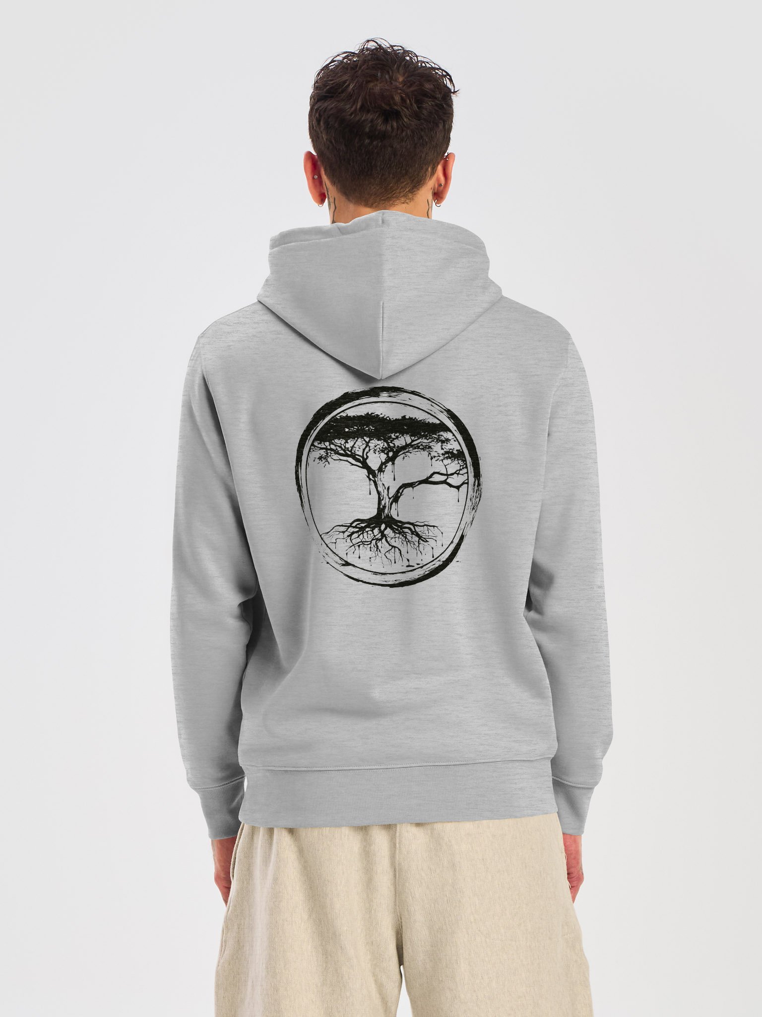 ONE KING Rooted IV Premium Street Hoodie black print product image (4)