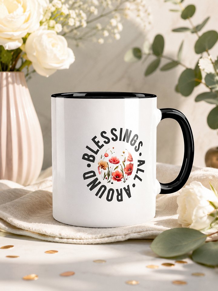 Vibrant Floral Symphony Ceramic Mug product image (1)