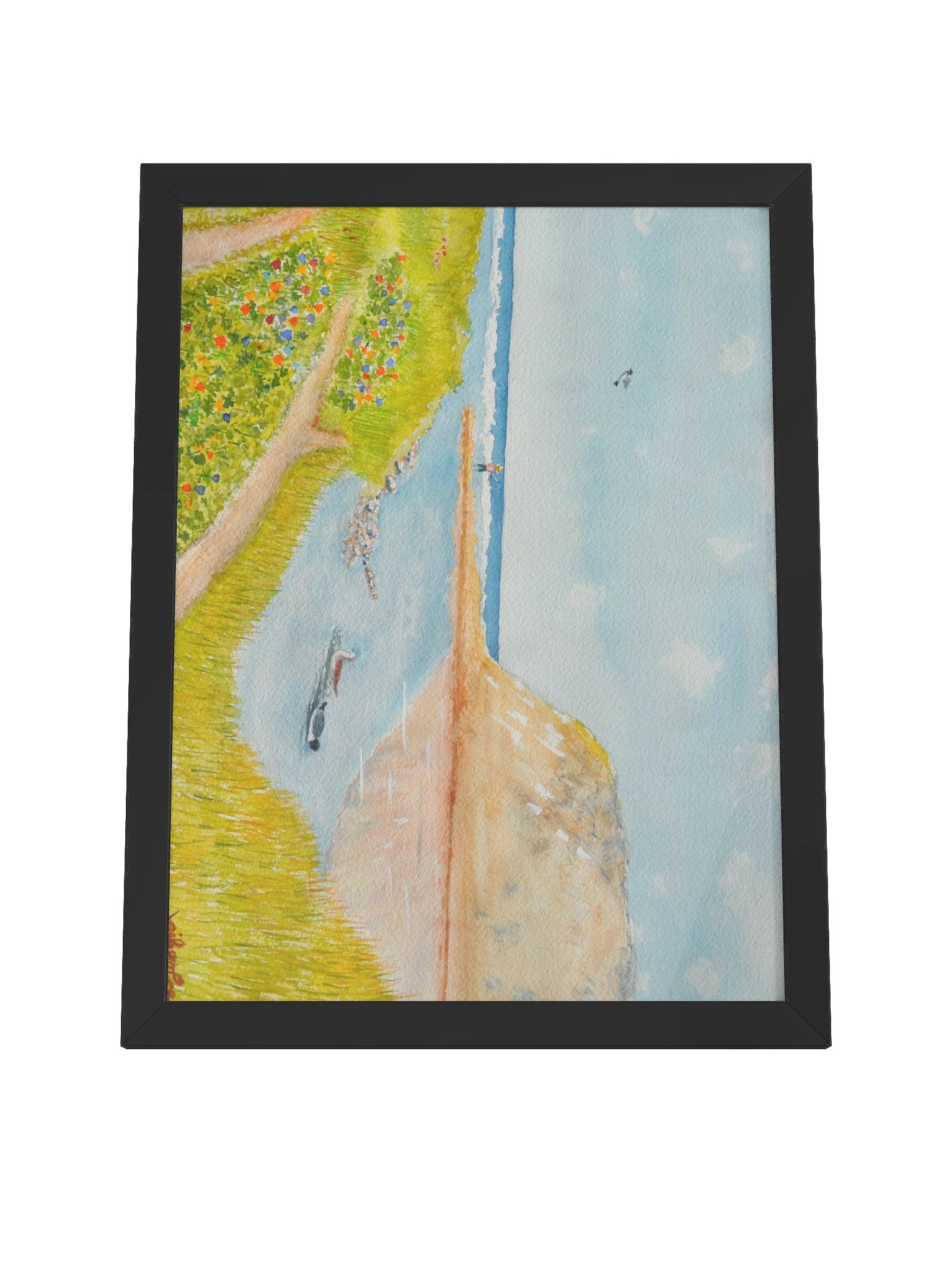 Lone Fisherman By The Sea product image (4)