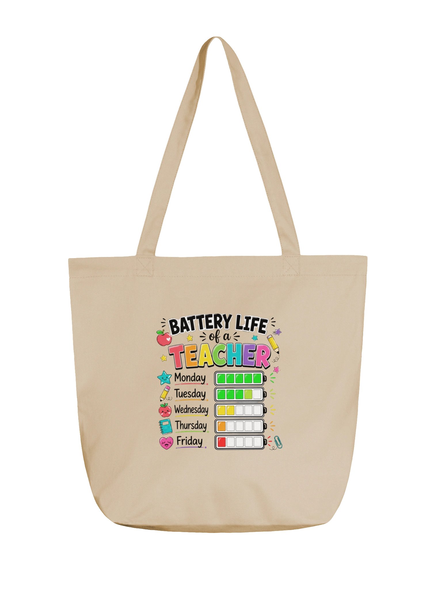 Teacher Bag Battery Life Teacher Classroom Tote product image (1)