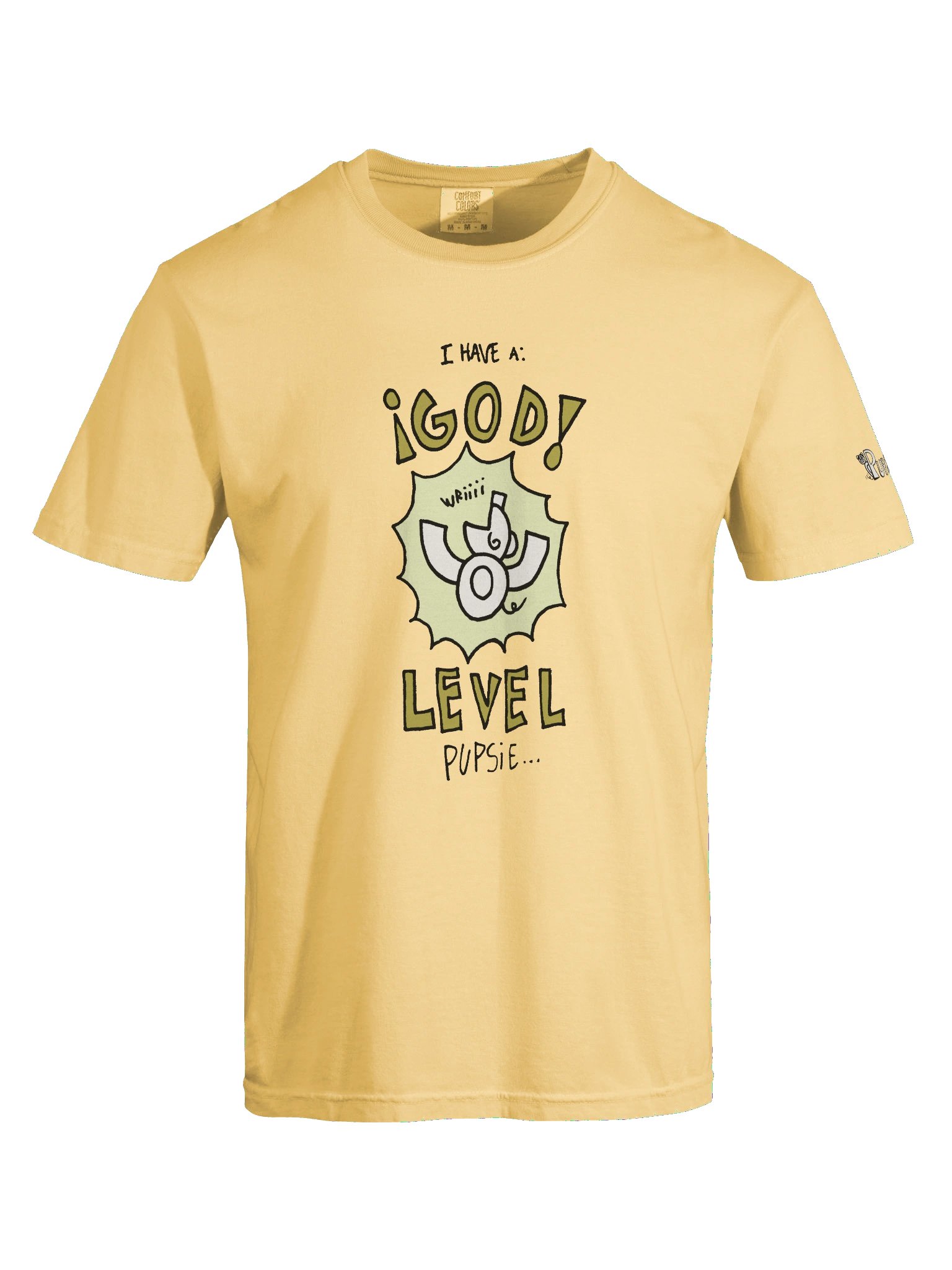 'God level pupsie' Pupsies! Heavyweight T-Shirt product image (56)