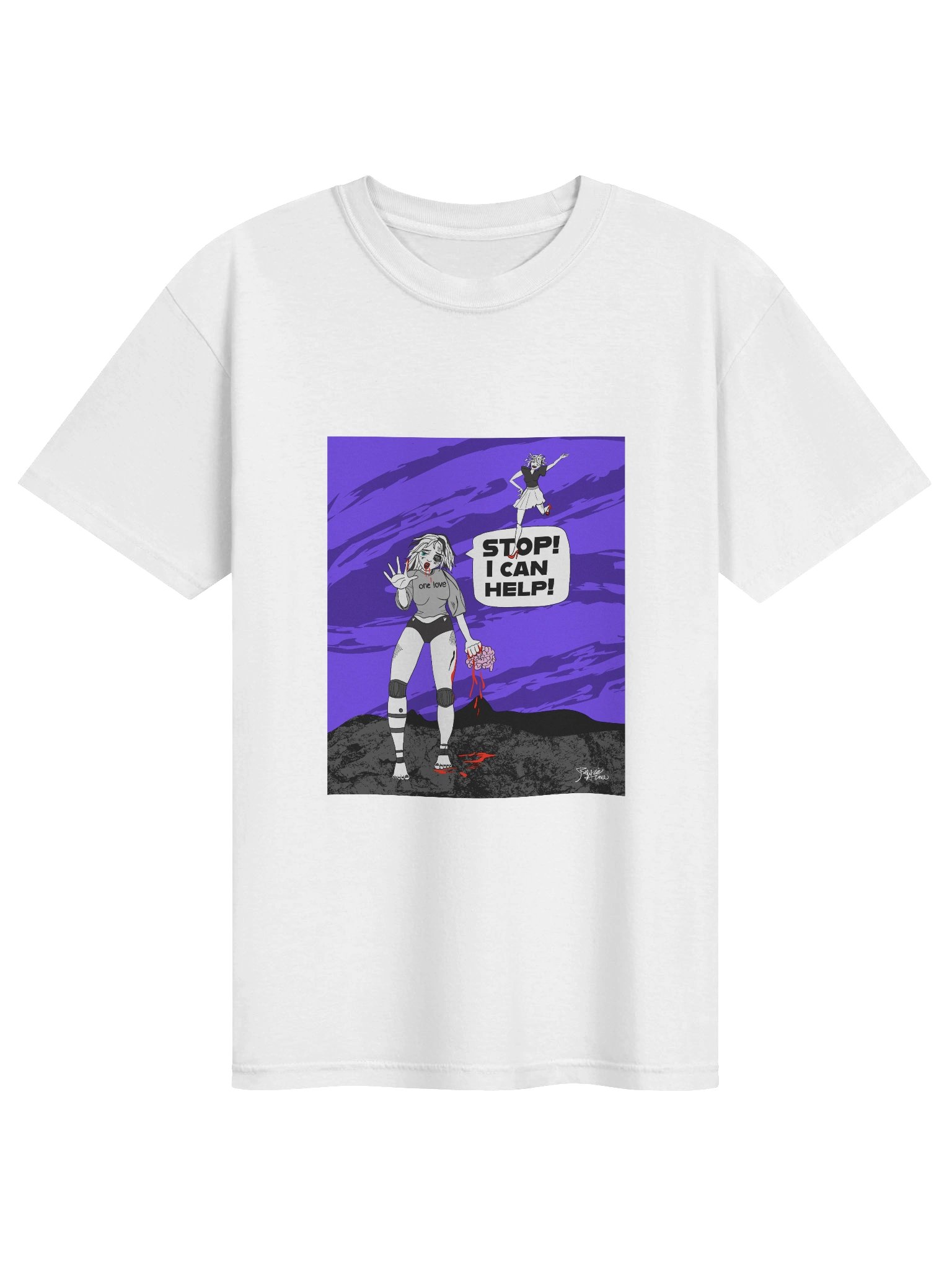 T-shirt: AI sci-fi Comic llustration of Humanity vs Ai product image (1)