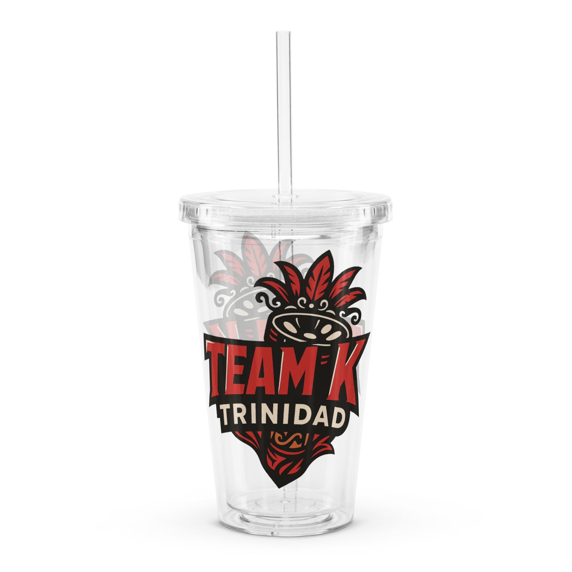 TEAM K TRINIDAD Clear Plastic Tumbler product image (1)