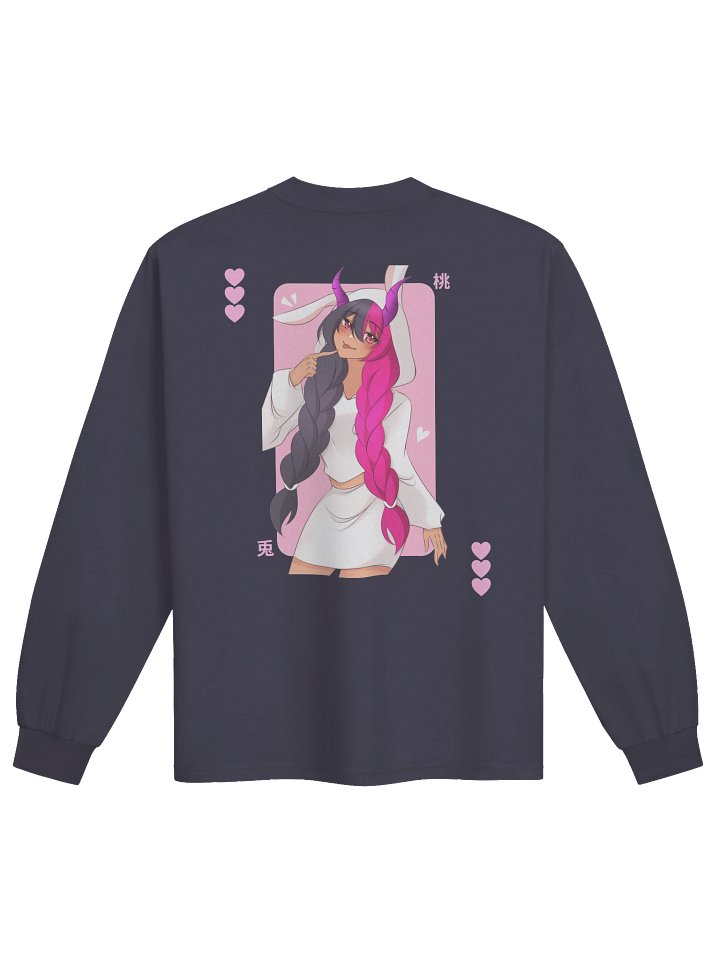 Bunny Peach Long Sleeve T-Shirt (Unisex) product image (4)