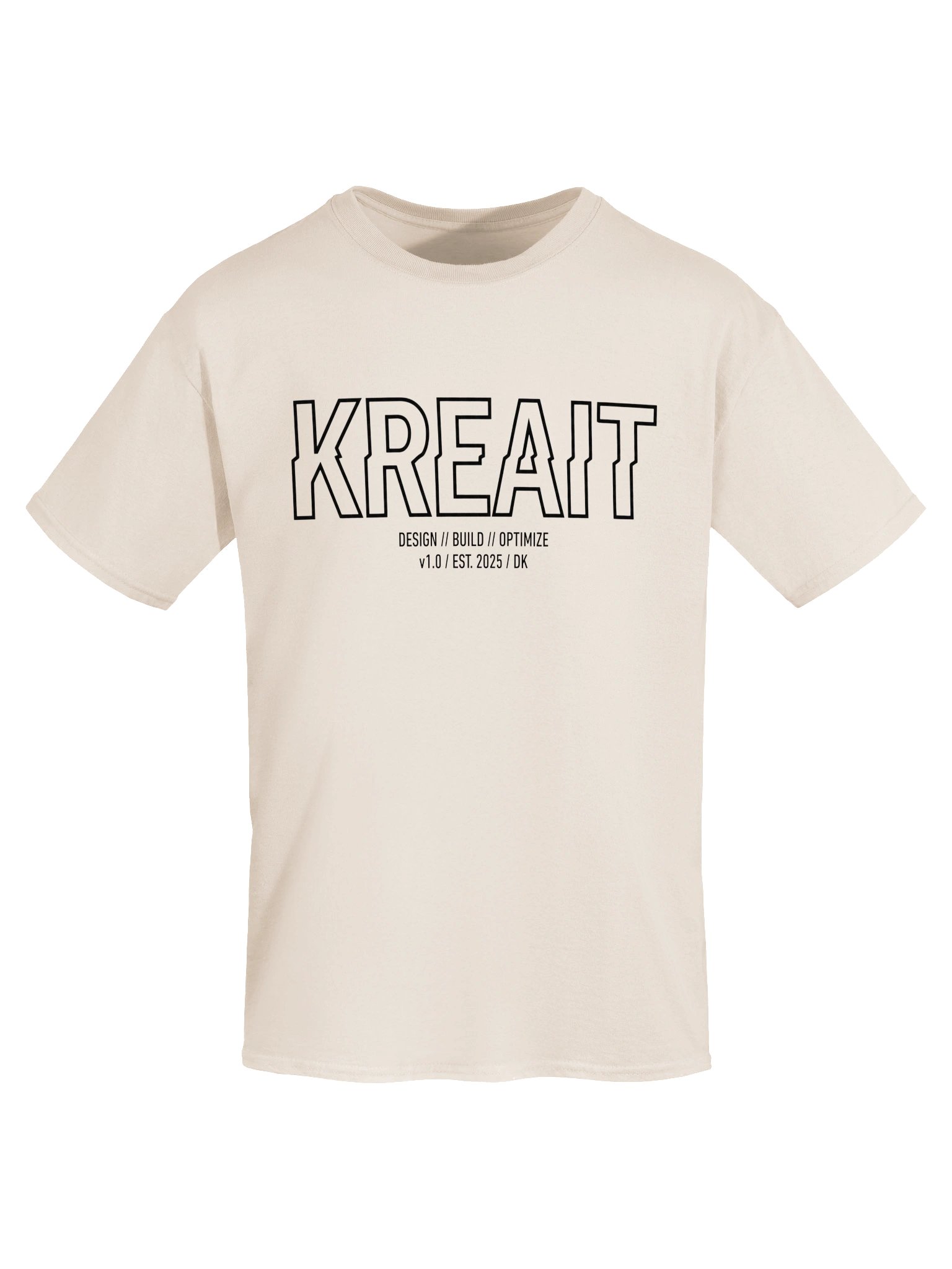 KreaiTive Glitches black print t-shirt product image (1)