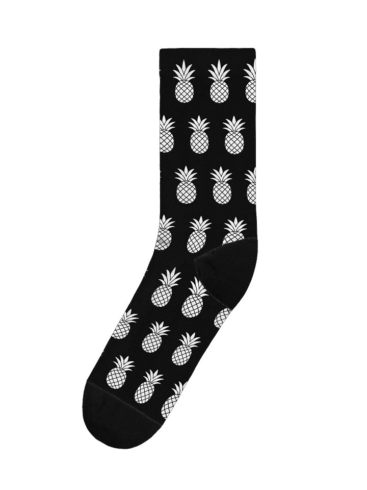 Black & White Lucky Pineapple™ Unisex Socks product image (1)