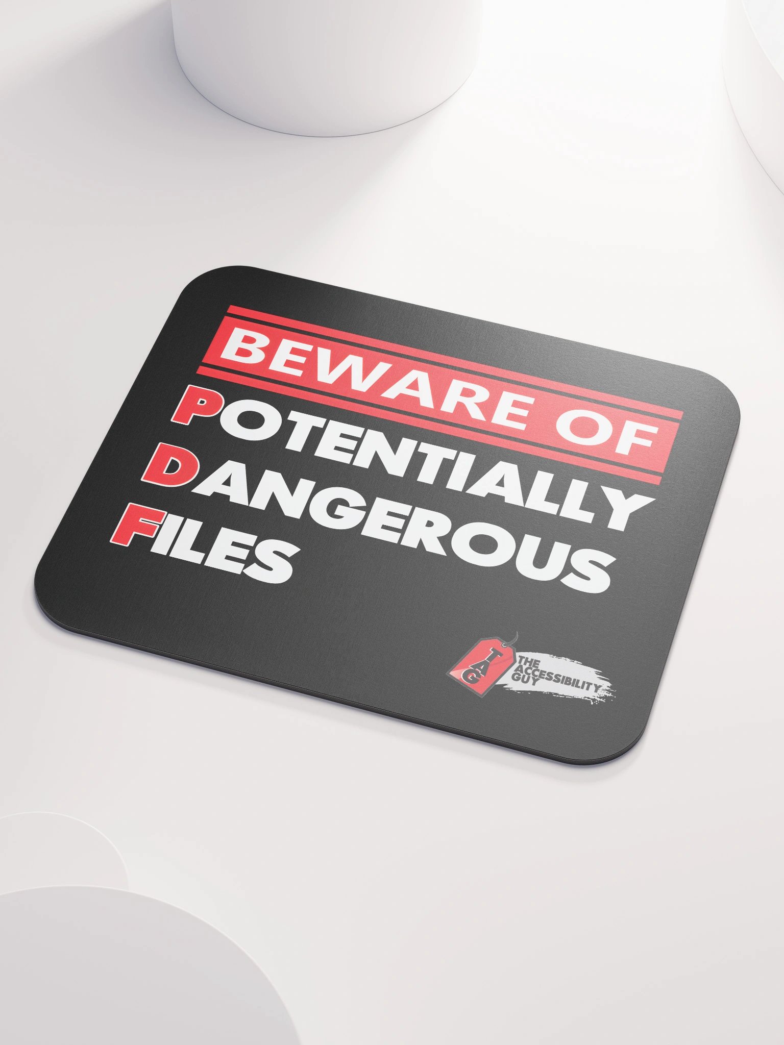 Beware of Potentially Dangerous Files Mouse Pad product image (3)