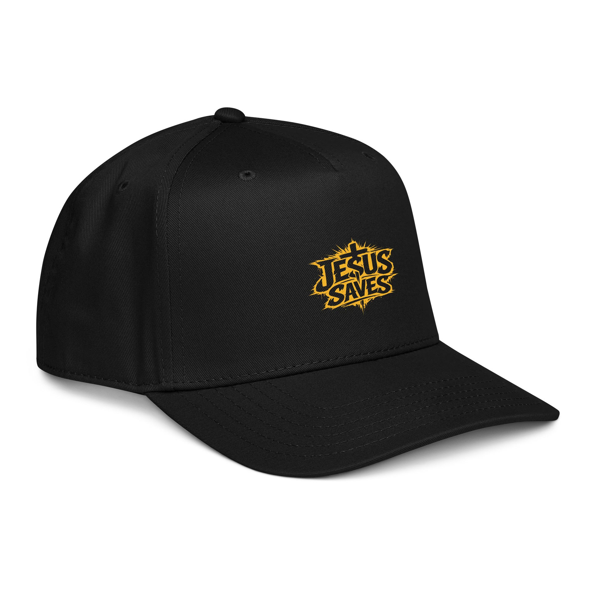 Jesus Saves Baseball Cap (yellow text) product image (5)