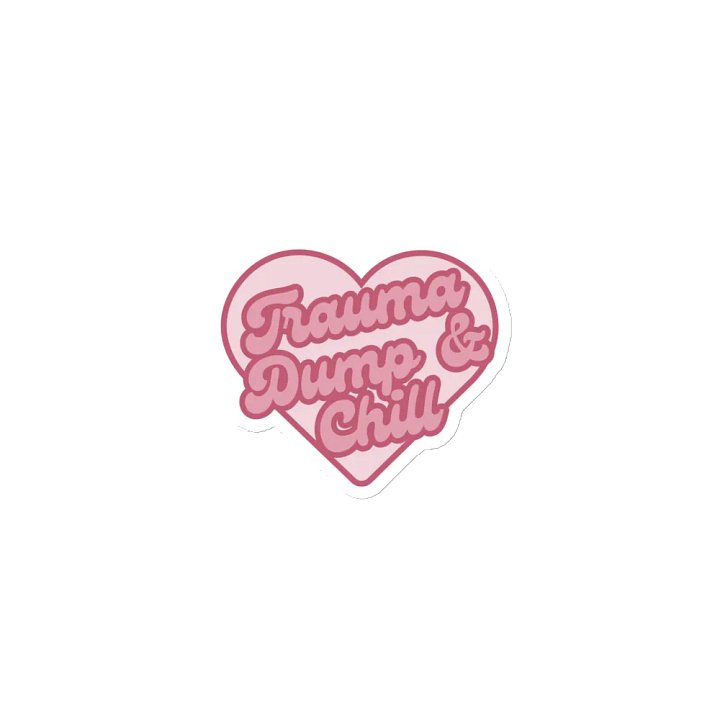 Trauma Dump & Chill Heart Magnets product image (1)