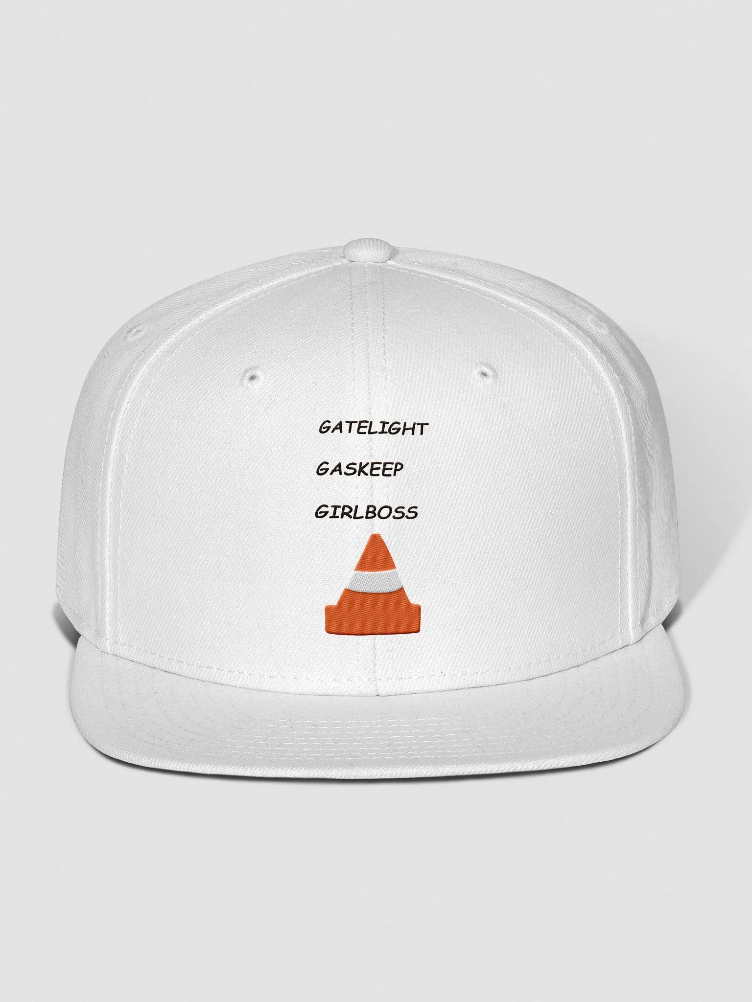Gatelight, Gaskeep, Girlboss White Snapback product image (1)