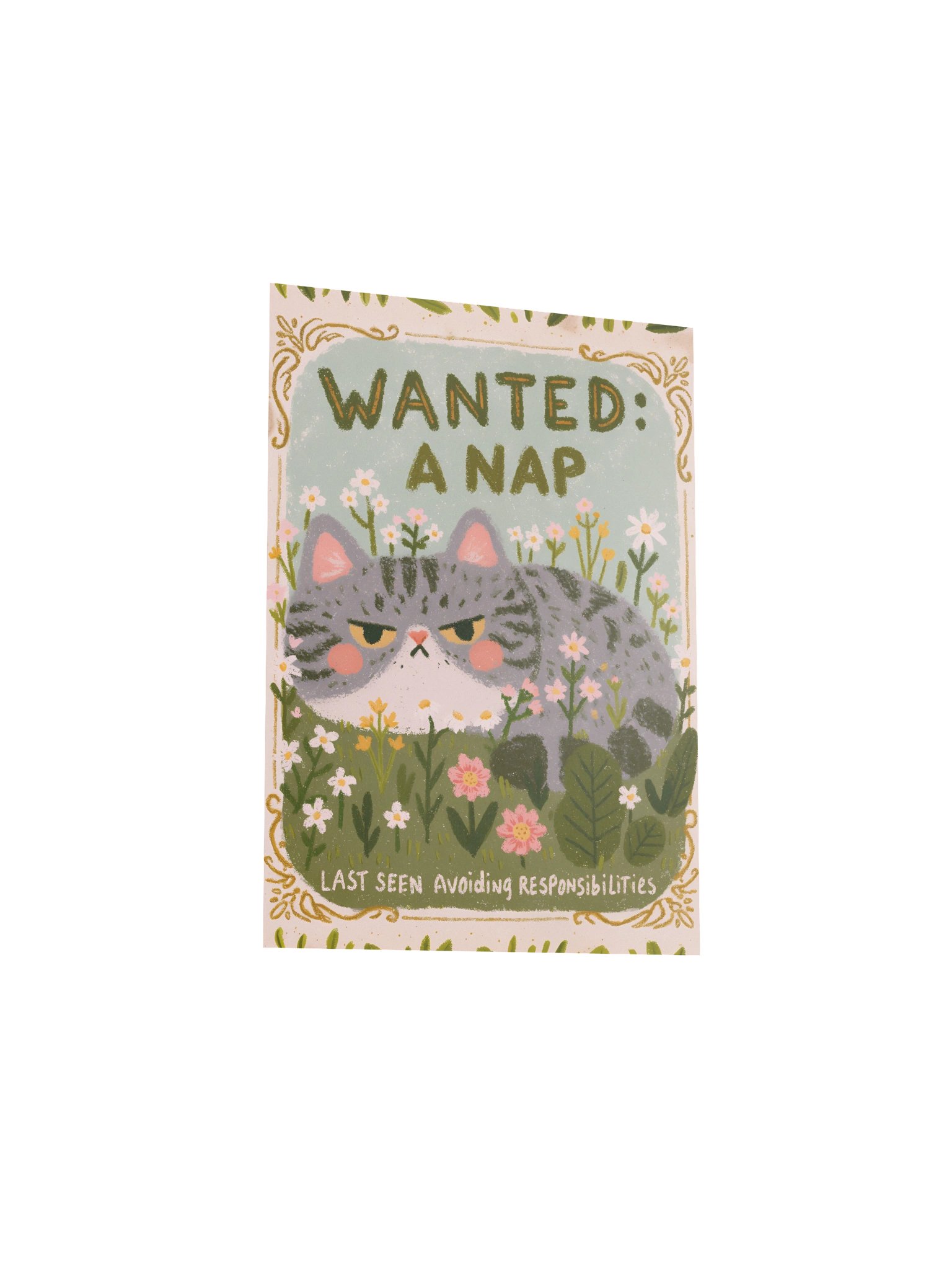 Wanted: A Nap Cat Poster product image (15)