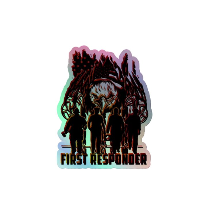 First Responder Heroes Holographic Sticker Set product image (2)