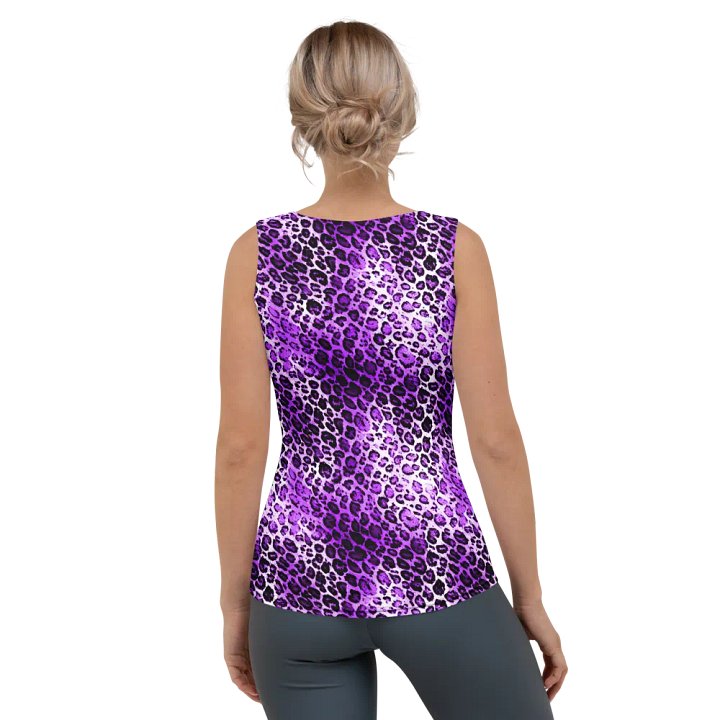 Purple Leopard Patetrn Women TankTop product image (2)