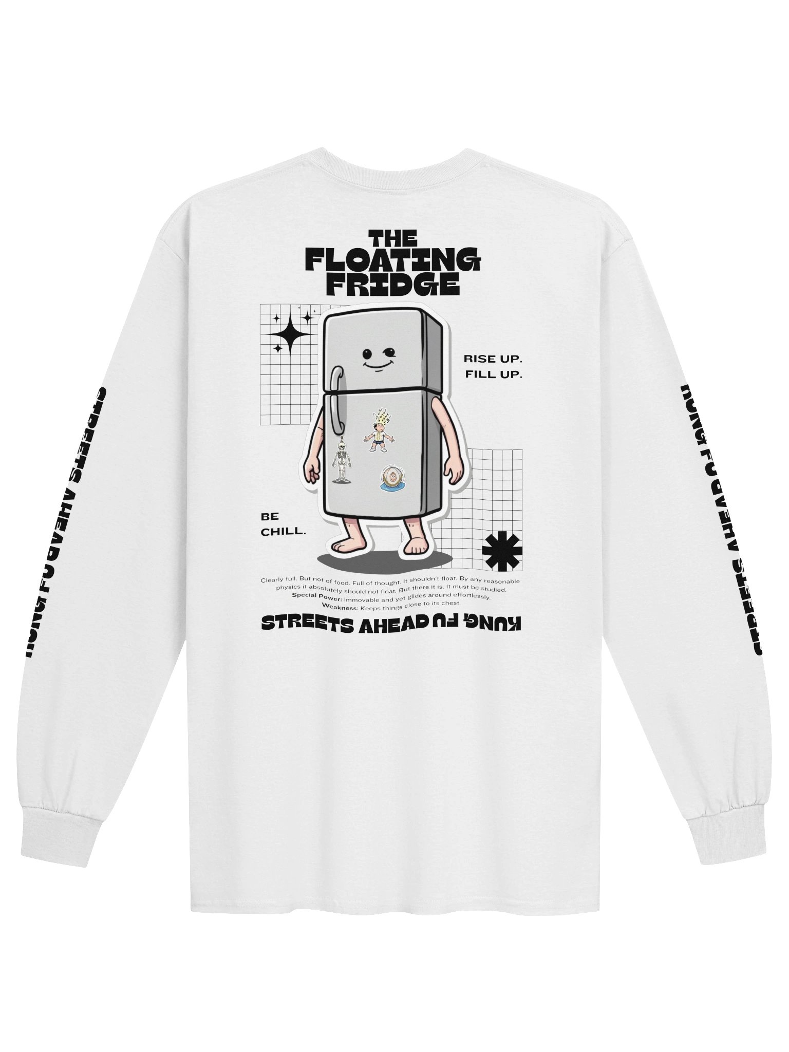The Floating Fridge - Long Sleeve Shirt - White product image (1)