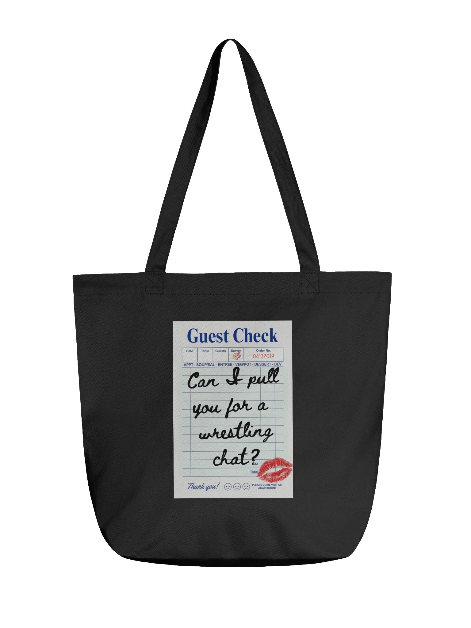Can I Pull You For A Wrestling Chat? Black Tote Bag product image (1)