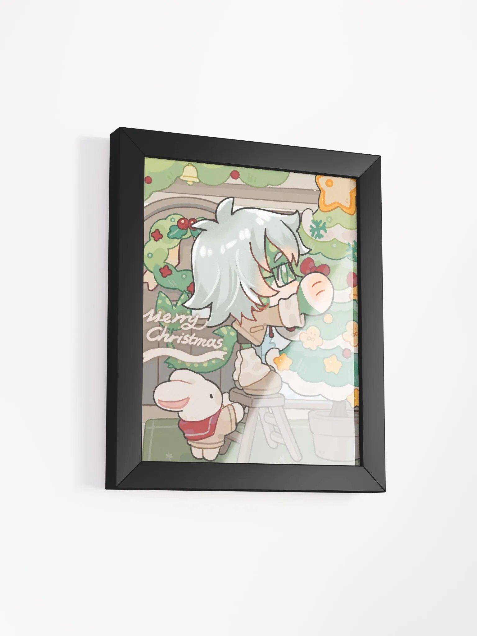 Portrait Framed "Ikari sets the Christmas Tree" product image (2)