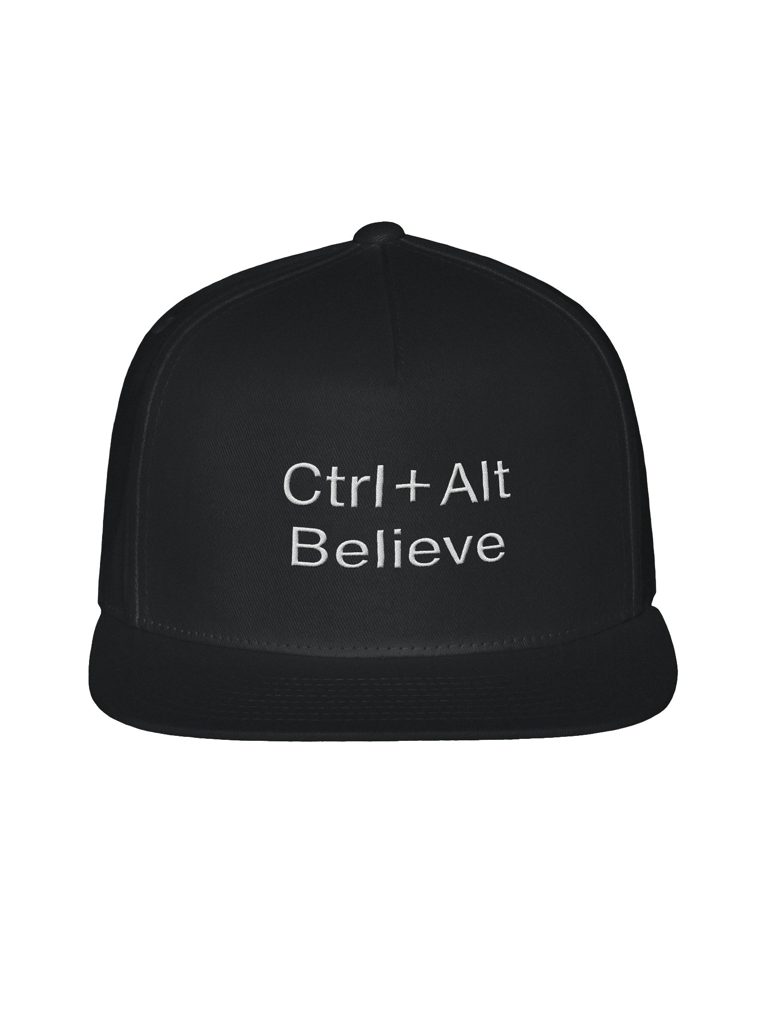 “Ctrl + Alt Believe.” Snapback Hat – Mindset Reboot Edition product image (1)