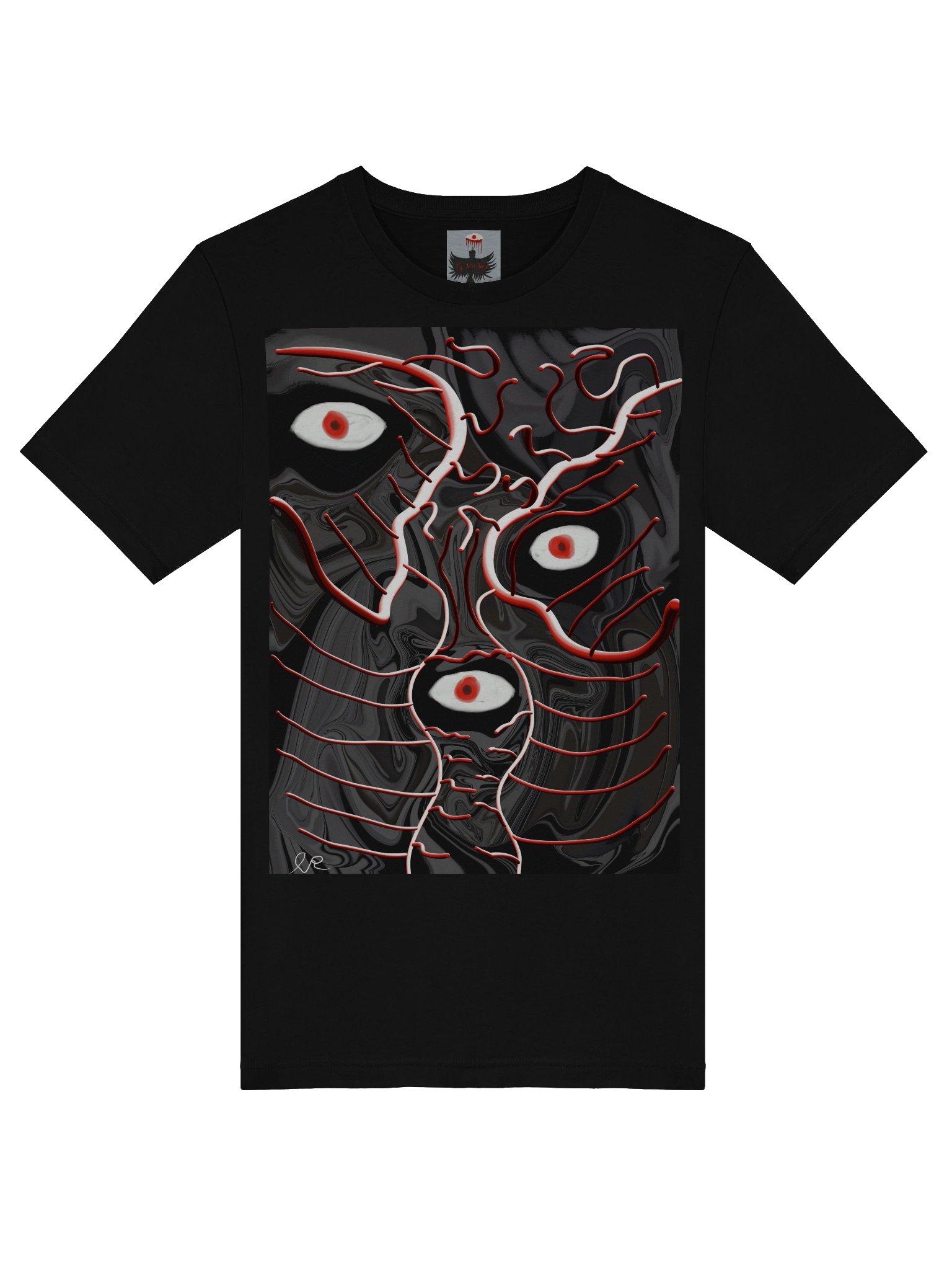 Marbled Venation Tee — The Artsy Brain x Bella+Canvas product image (5)