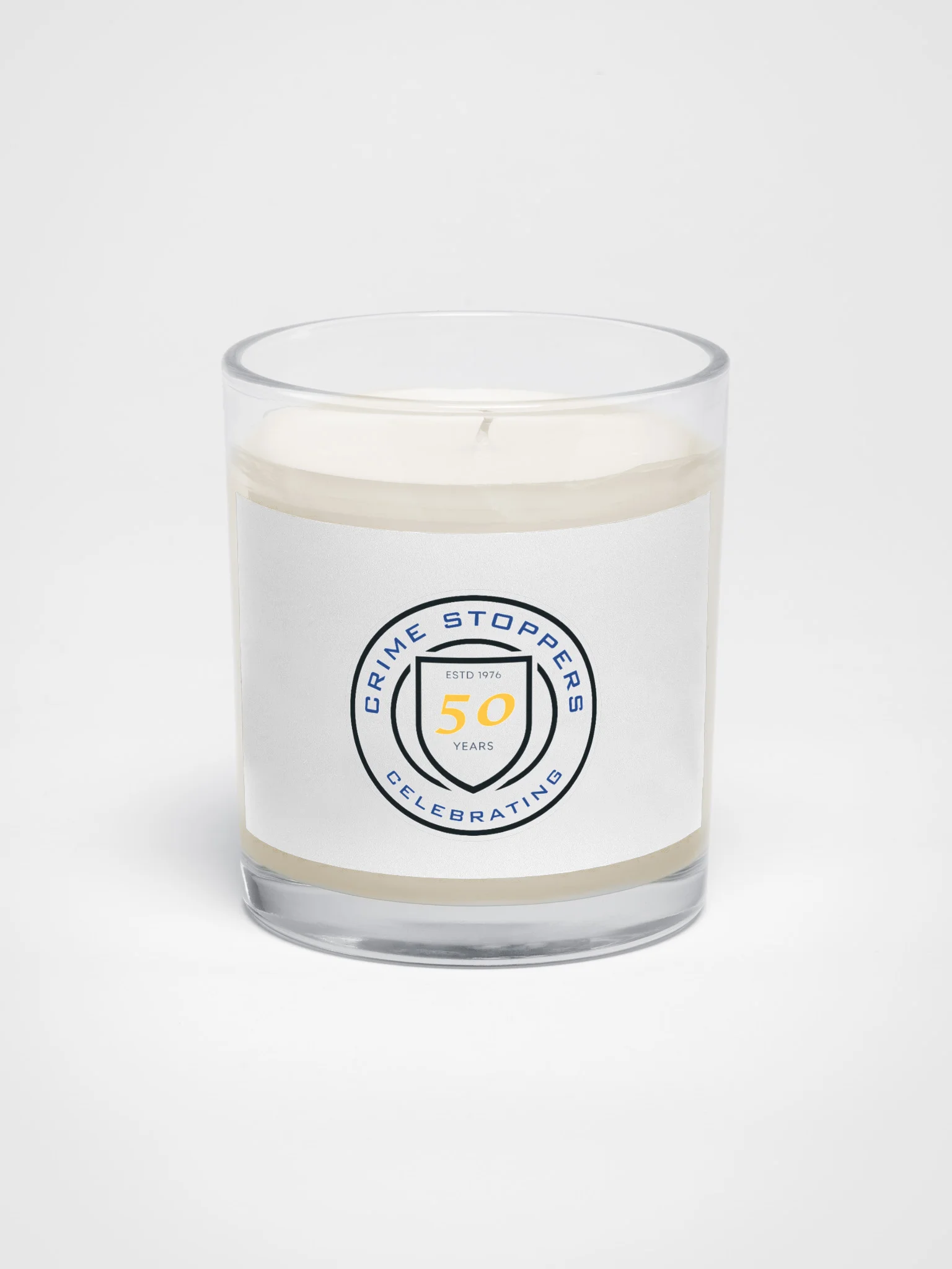Crime Stoppers 50 Years Celebration Candle product image (1)