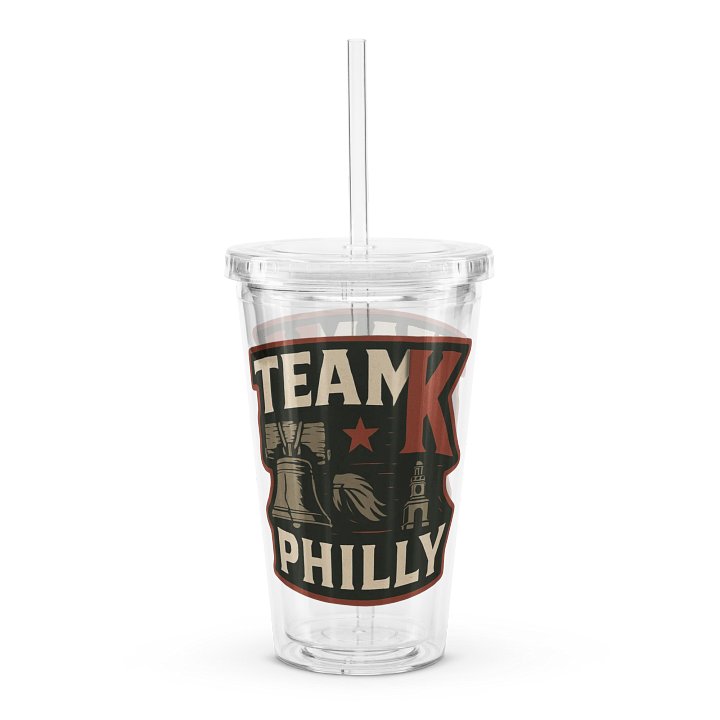 Team K Philly Clear Plastic Tumbler product image (1)