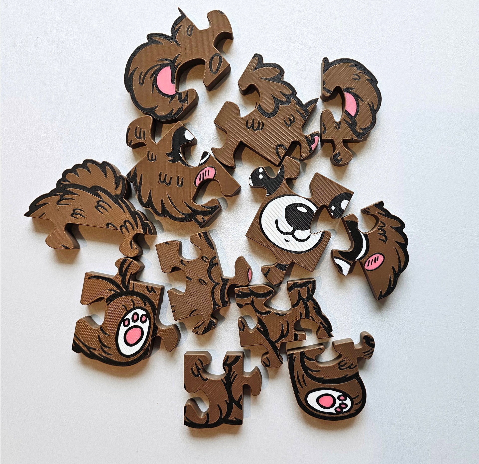 Bear Jigsaw Puzzle, 3D-Printed Educational Toy for Preschool, Montessori Play, STEM Learning product image (3)