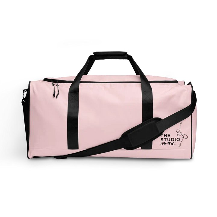 Large Dance Bag | Pale Pink with Black Logo and Quote product image (1)