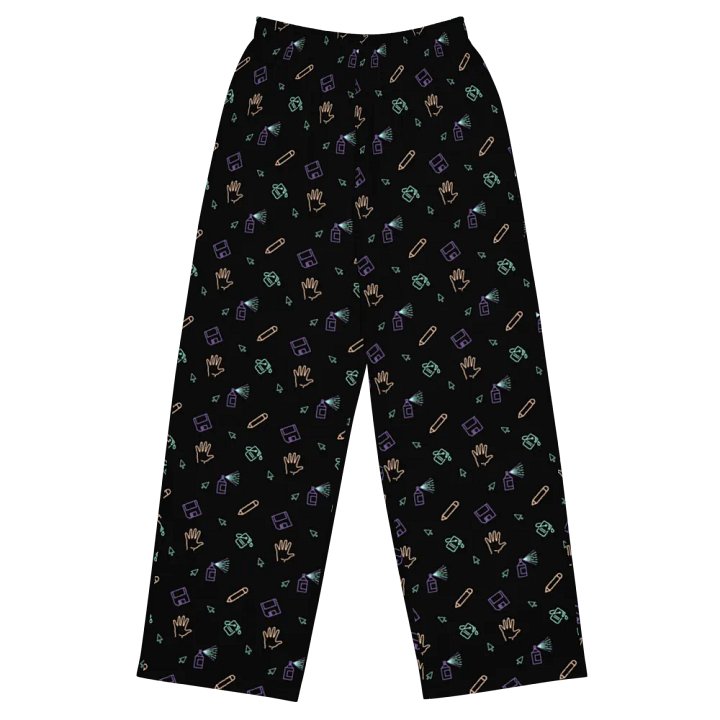 Computer Lab pattern wide leg pants product image (2)