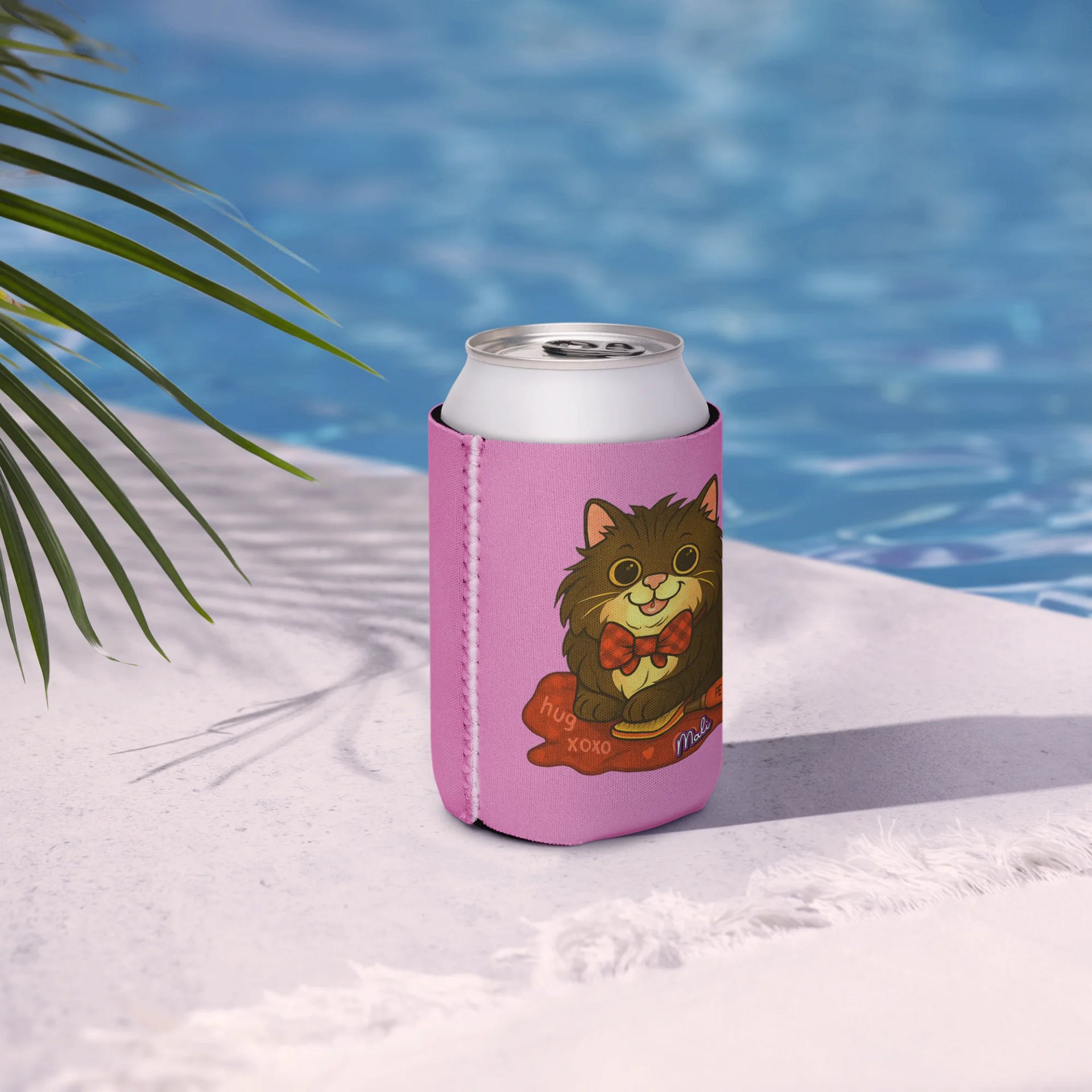 Mali the Axe Cat Hug Coozie Can Cooler product image (7)
