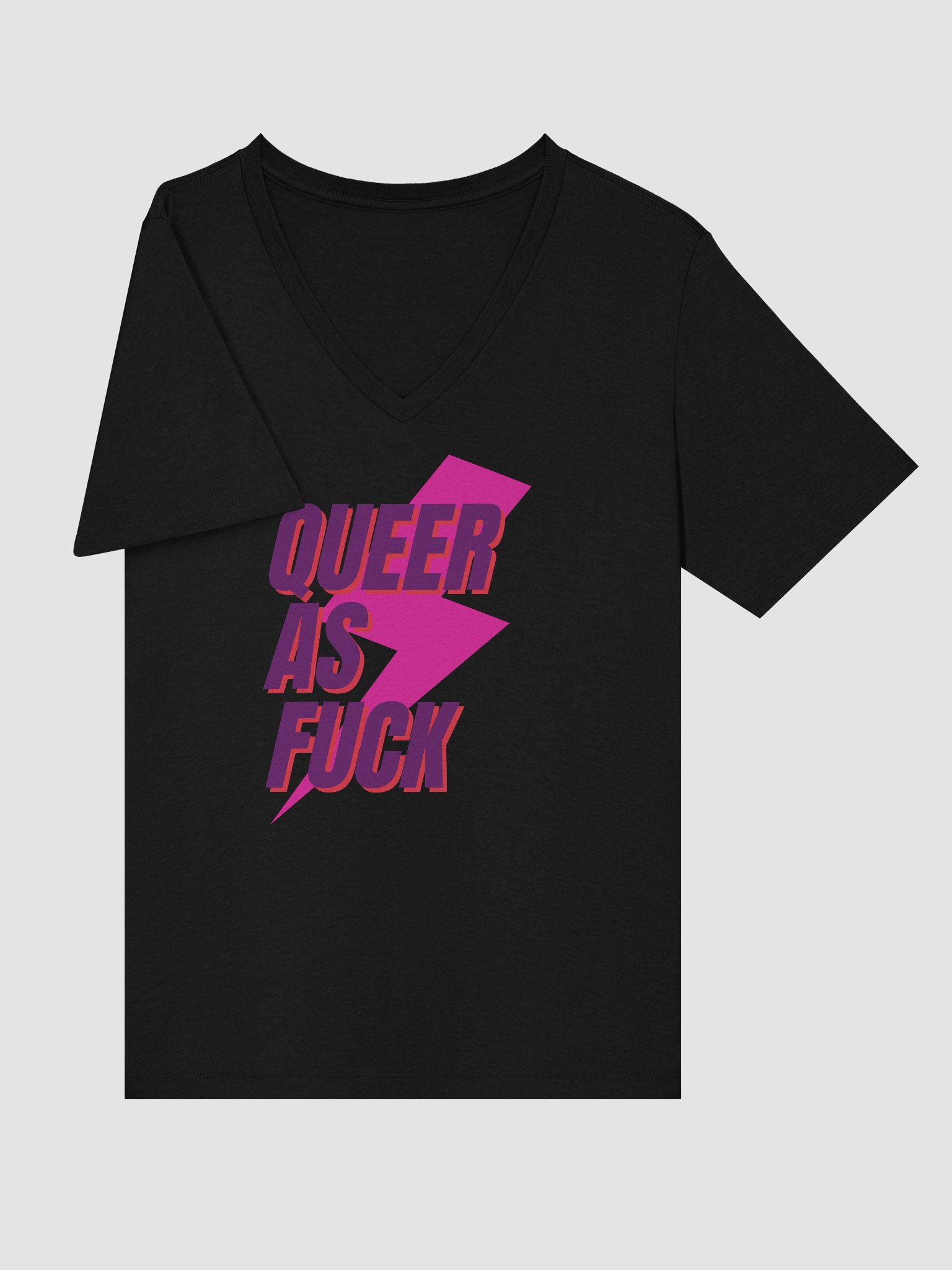 Queer AF Relaxed V-Neck Tee product image (26)