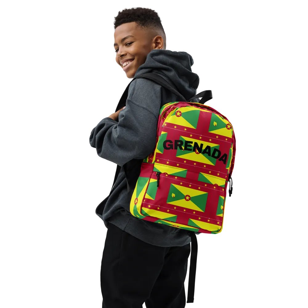 Grenada Flag All-Over Print Backpack product image (7)