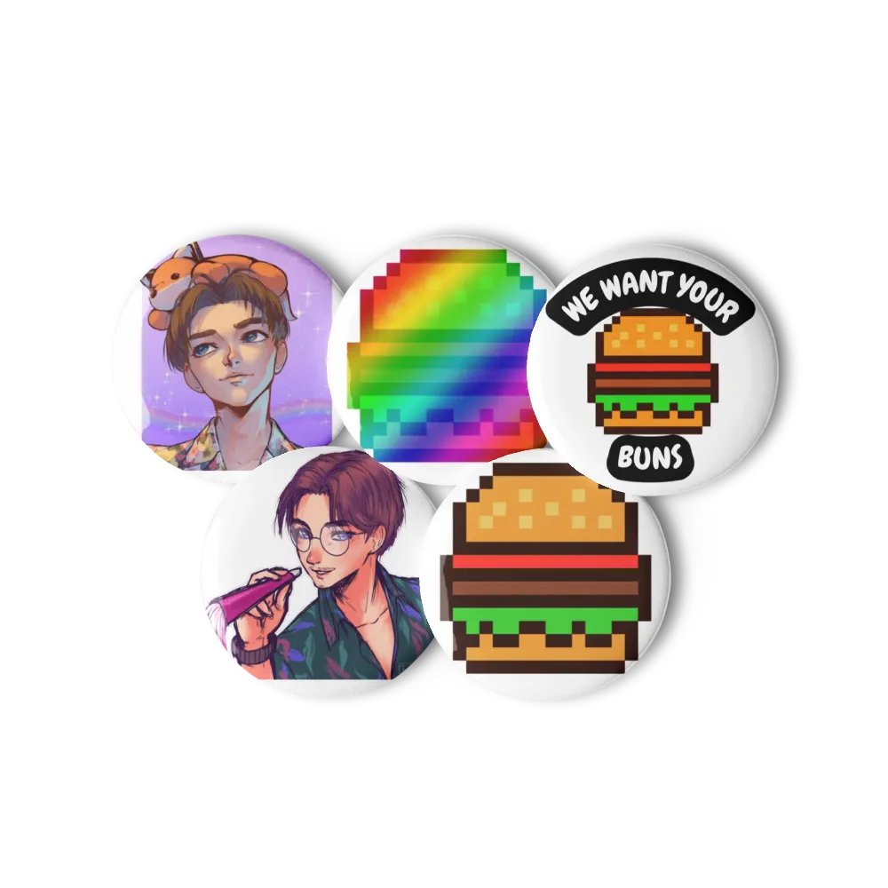Griffy_Buns Button Collection product image (1)